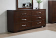 Jessica 6-drawer Dresser Cappuccino image