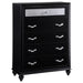 Barzini 5-drawer Rectangular Chest Black image