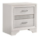 Miranda 2-drawer Nightstand Tray White image