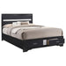 Miranda Eastern King 2-drawer Storage Bed Black image