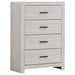 Brantford 4-drawer Chest Coastal White image