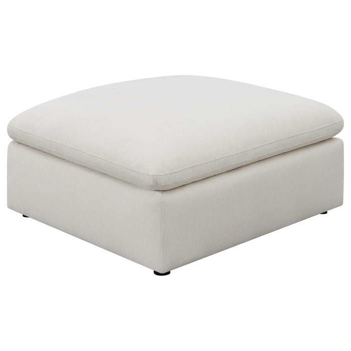 Hobson Cushion Seat Ottoman Off-White image