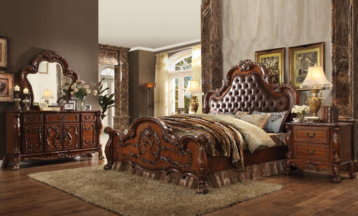 Dresden PU & Cherry Oak Eastern King Bed image