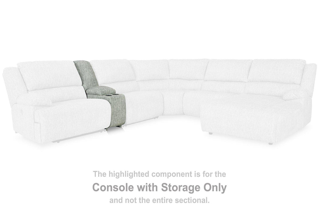 McClelland Reclining Sectional Loveseat with Console