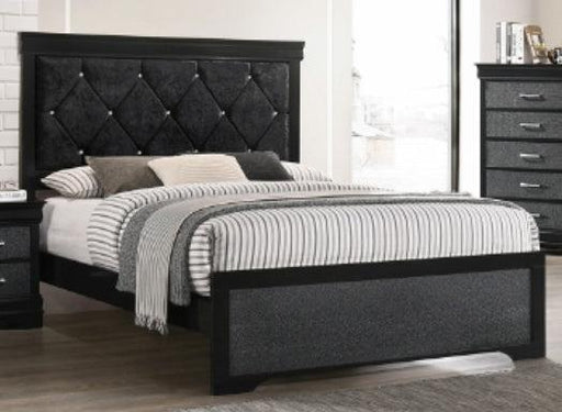 Crown Mark Amalia Queen Panel Bed in Black B6918-Q image