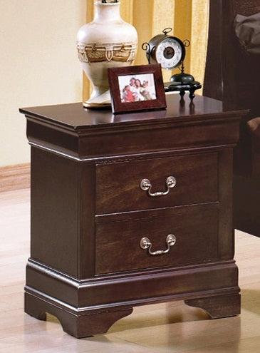 Crown Mark Furniture Louis Philip Nightstand in Dark Cherry B3850-2 image