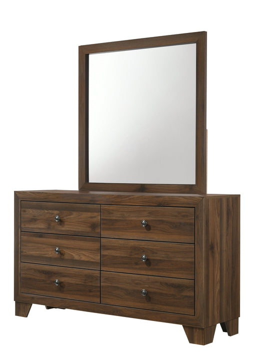 MILLIE BEDROOM MIRROR -BROWN CHERRY image