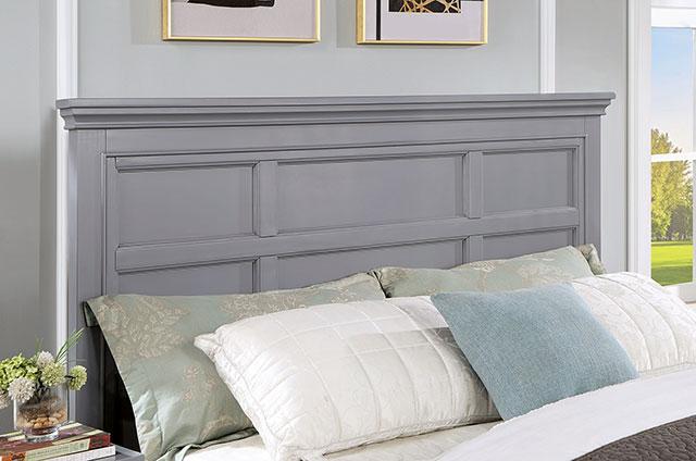 CASTLILE Full Bed, Gray