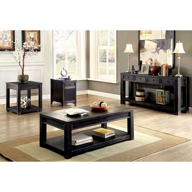 MEADOW Antique Black Side Table