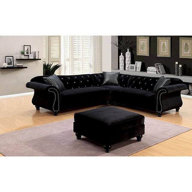 JOLANDA II Black Sectional, Black image