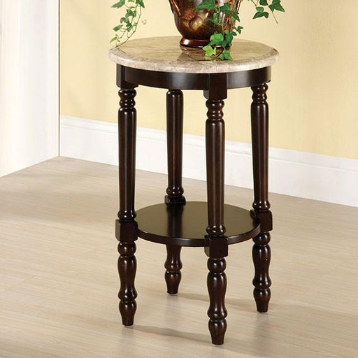 Santa Clarita Dark Cherry/Ivory Round Stand image