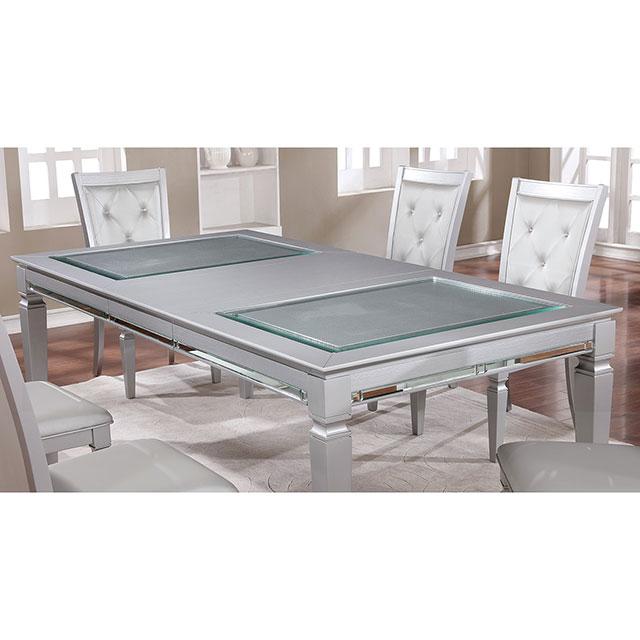 Alena Silver Dining Table