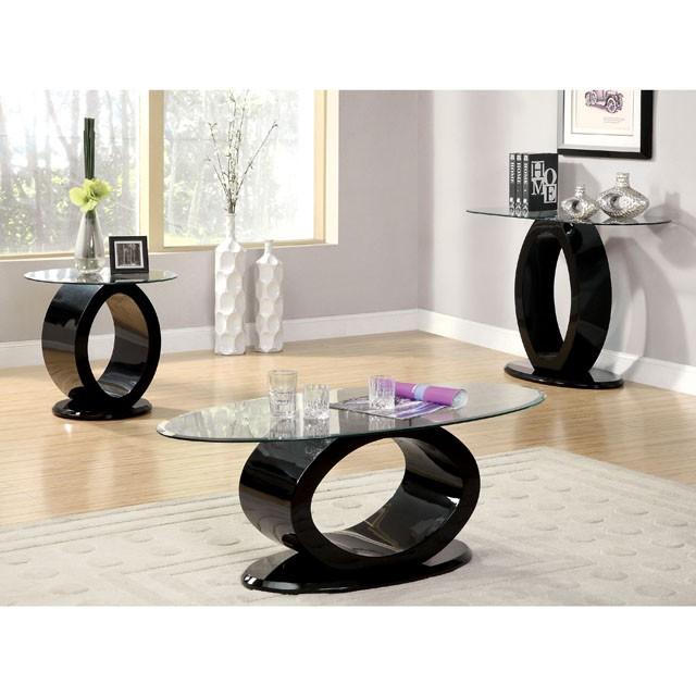 LODIA III Black Coffee Table, Black