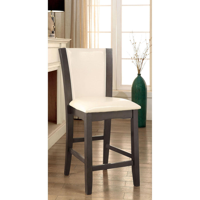 MANHATTAN III Gray/White Counter Ht. Chair