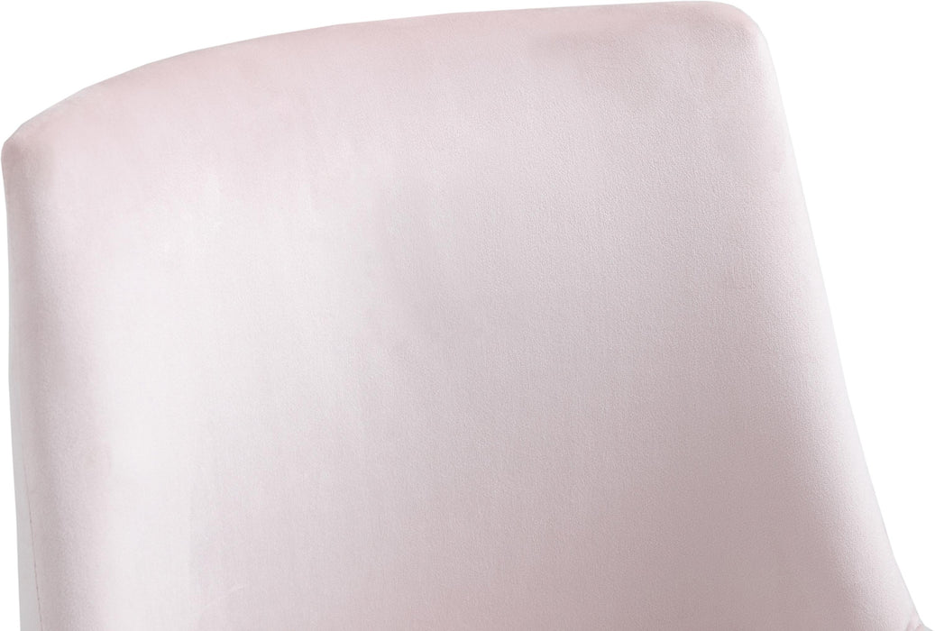 Karina Pink Velvet Office Chair