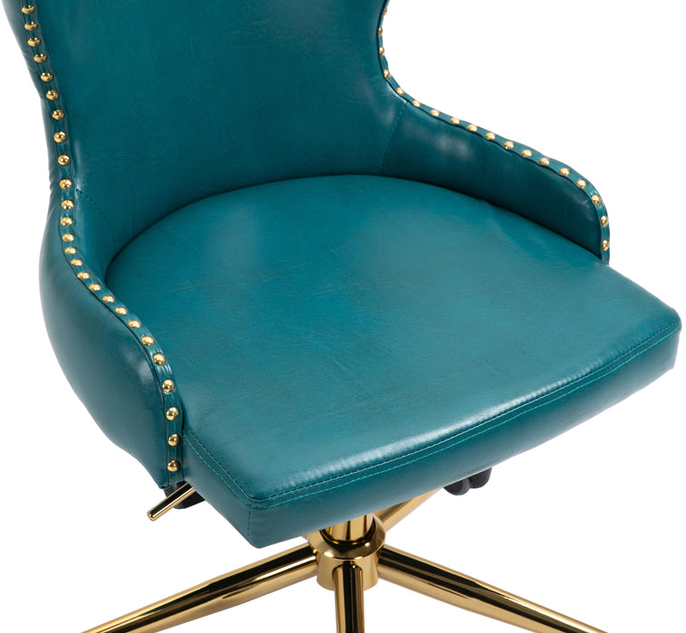 Hendrix Blue Faux Leather Office Chair