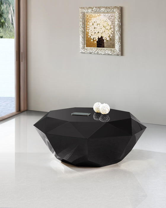 Gemma Matte Black Coffee Table