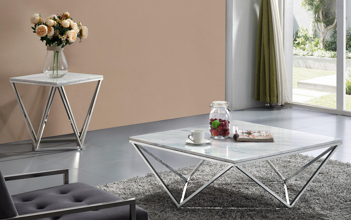 Skyler Chrome Coffee Table