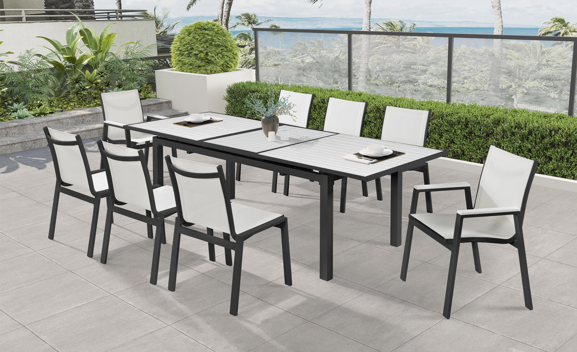 Nizuc White manufactured wood Outdoor Patio Aluminum Dining Table