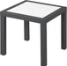 Nizuc White manufactured wood Outdoor Patio Aluminum End Table image