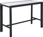 Nizuc White manufactured wood Outdoor Patio Aluminum Rectangle Bar Table image