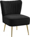 Tess Black Velvet Accent Chair image