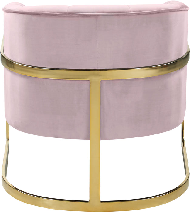 Carter Pink Velvet Accent Chair