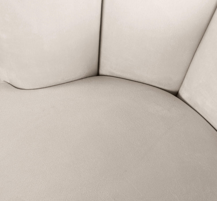 Lily Cream Velvet Accent Chair