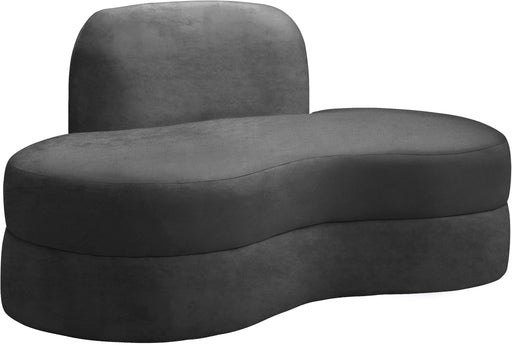 Mitzy Grey Velvet Loveseat image