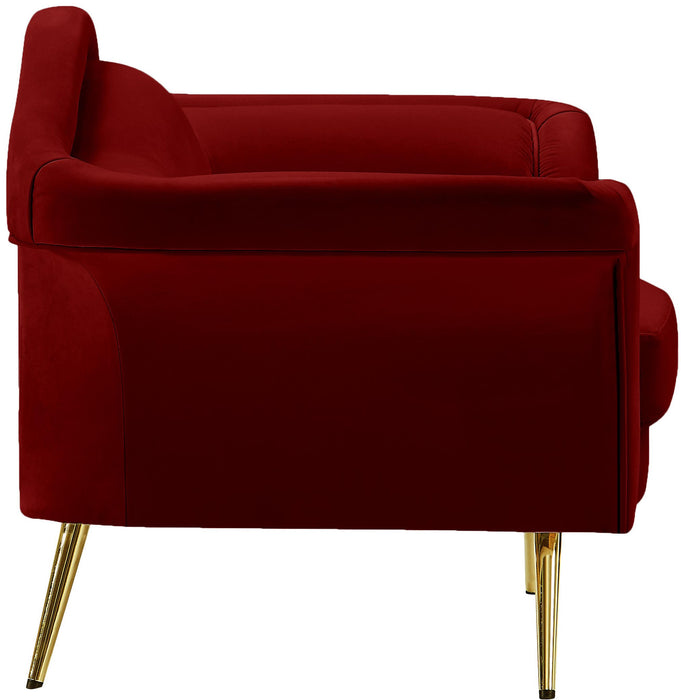 Lips Red Velvet Chair