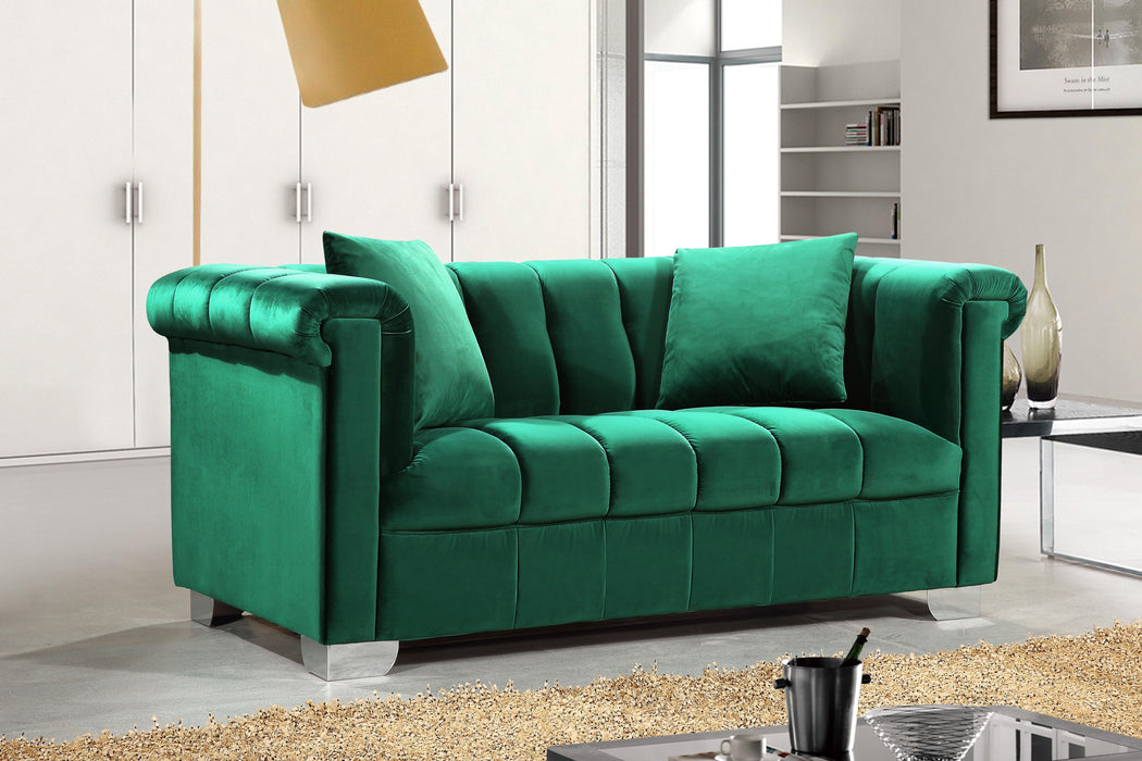 Kayla Green Velvet Loveseat