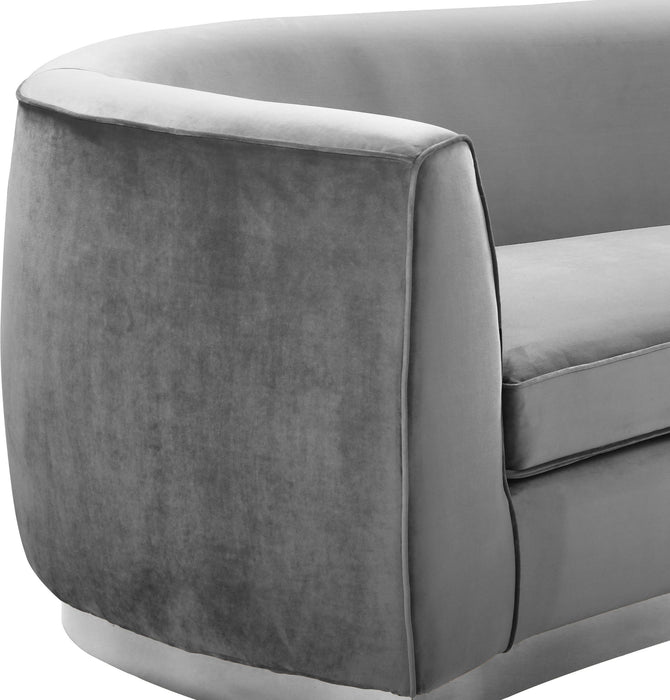 Julian Grey Velvet Chair