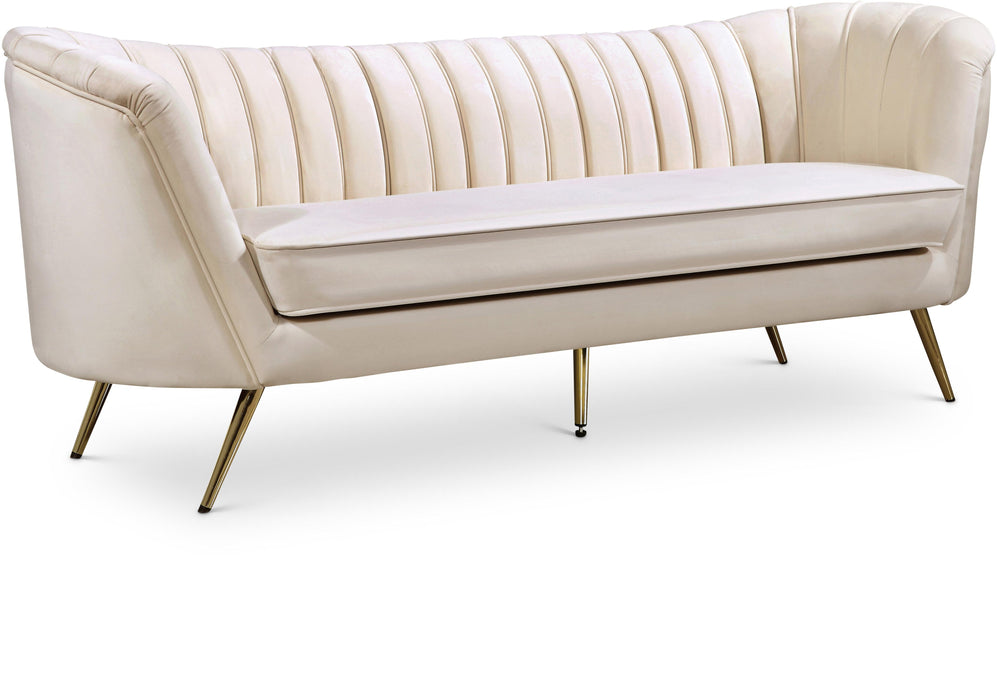 Margo Cream Velvet Sofa image