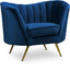 Margo Navy Velvet Chair image