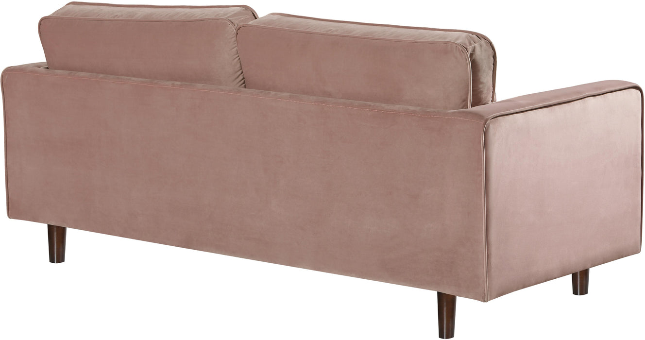 Emily Pink Velvet Loveseat