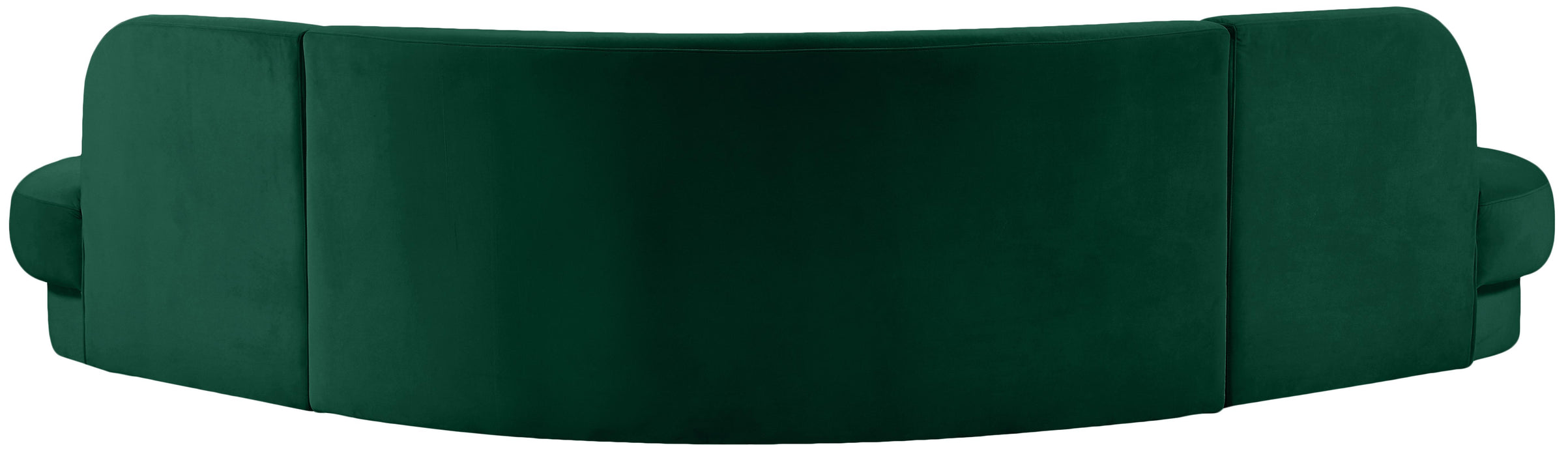 Rosa Green Velvet 3pc. Sectional (3 Boxes)