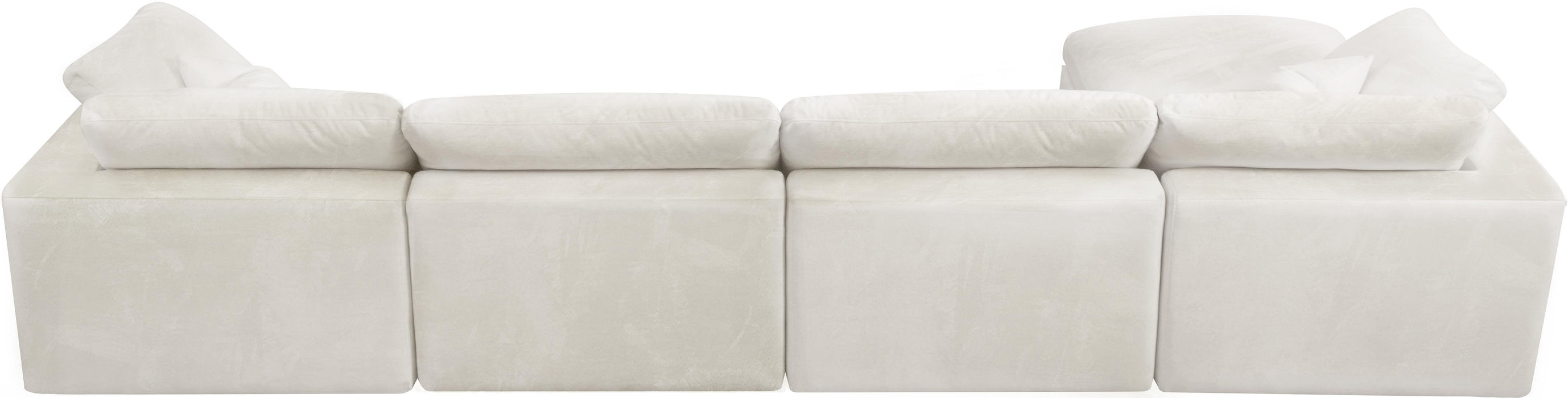 Cozy Cream Velvet Cloud Modular Sectional