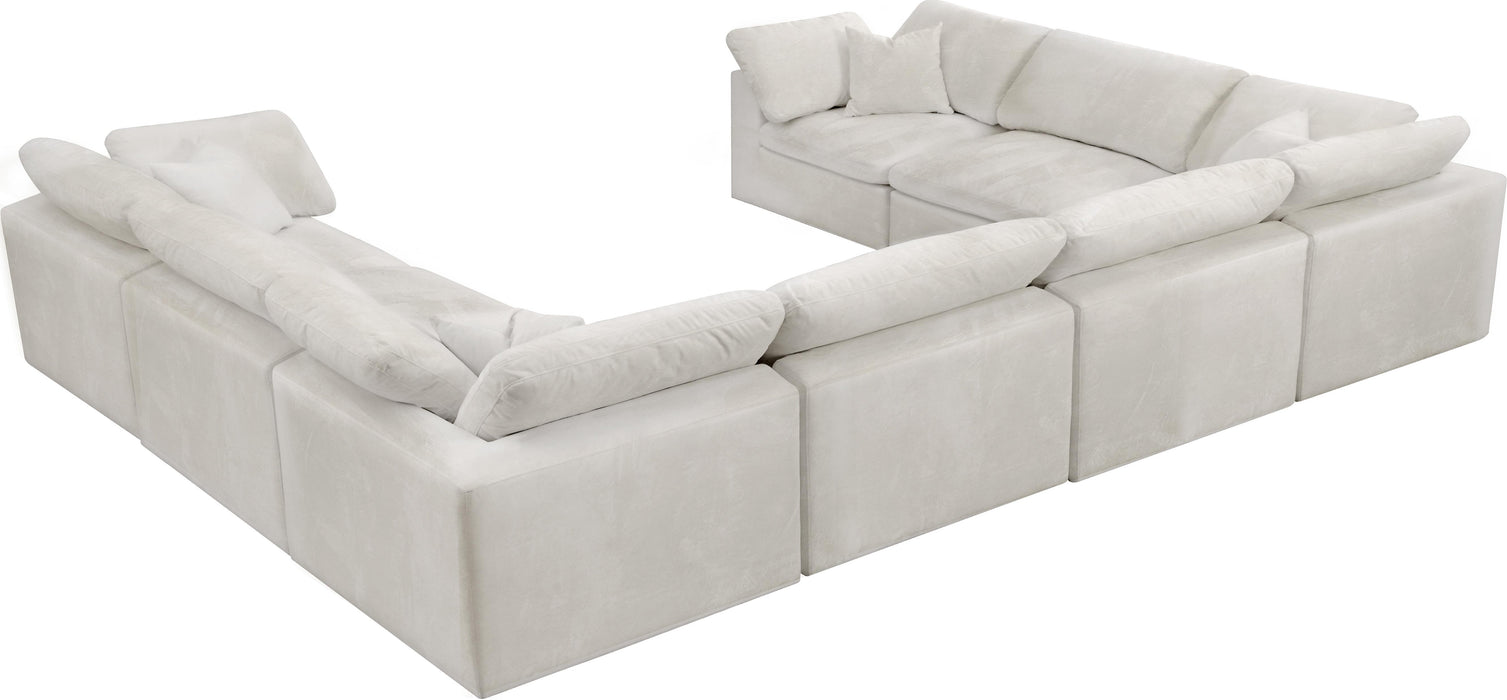 Cozy Cream Velvet Cloud Modular Sectional