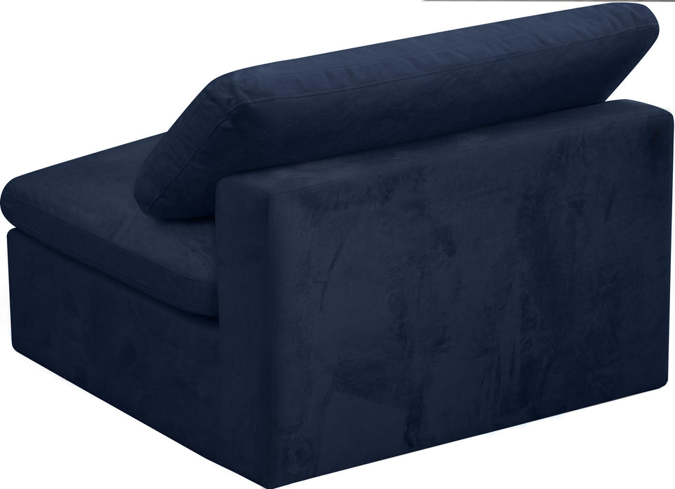 Cozy Navy Velvet Chair