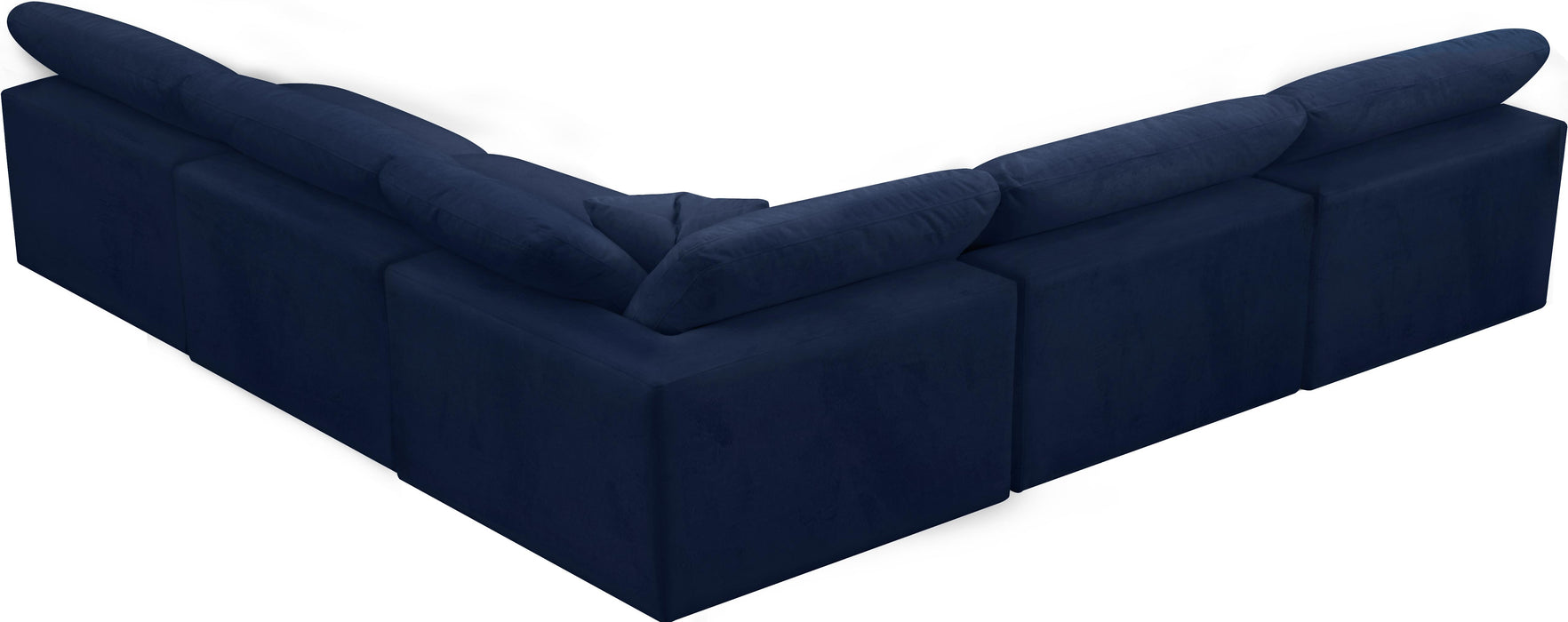 Cozy Navy Velvet Cloud Modular Sectional