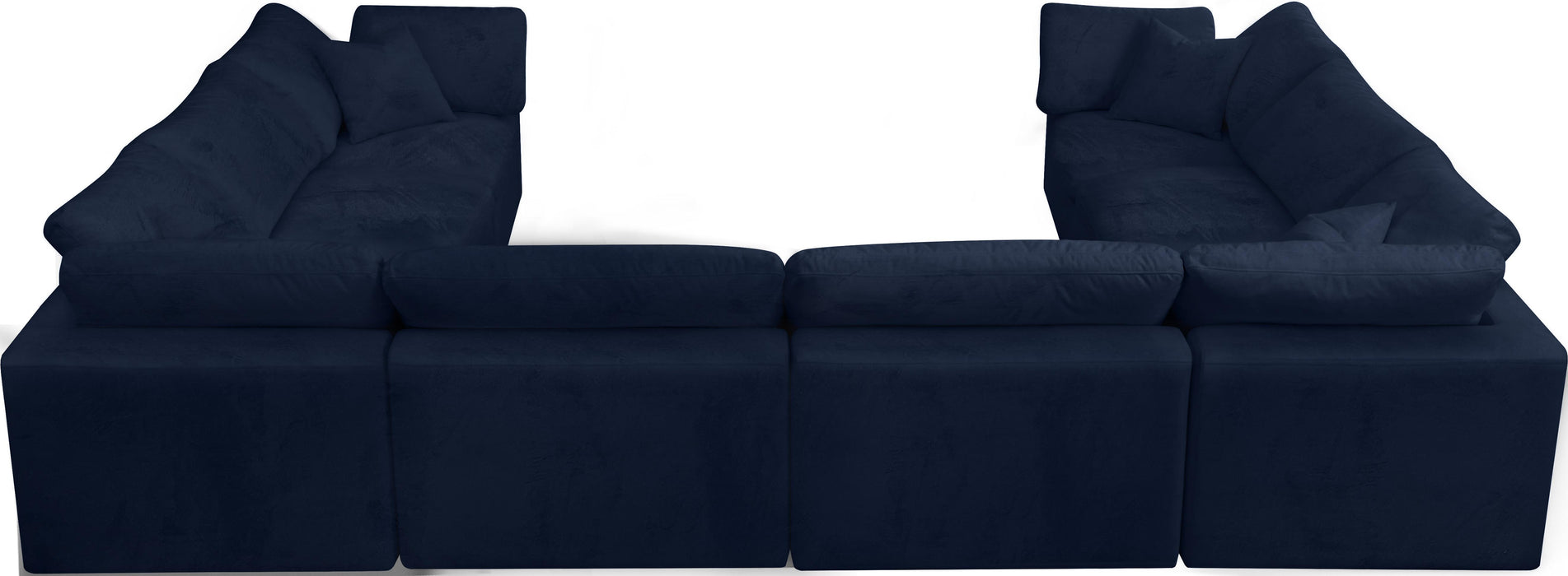 Cozy Navy Velvet Cloud Modular Sectional