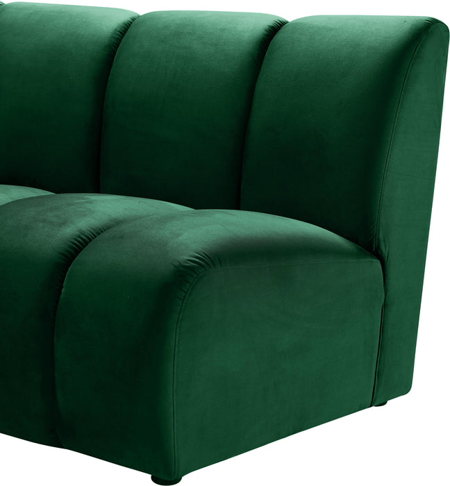 Infinity Green Velvet 11pc. Modular Sectional