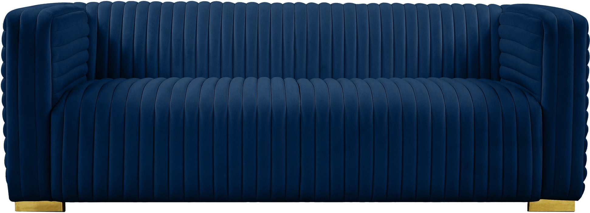 Ravish Navy Velvet Sofa