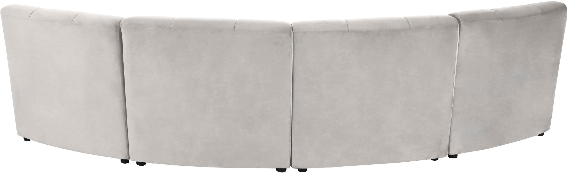 Limitless Cream Velvet 4pc. Modular Sectional