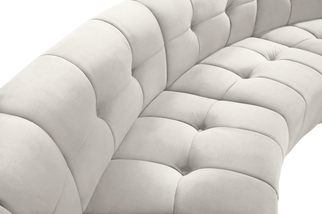 Limitless Cream Velvet 13pc. Modular Sectional