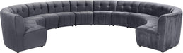 Limitless Grey Velvet 12pc. Modular Sectional image