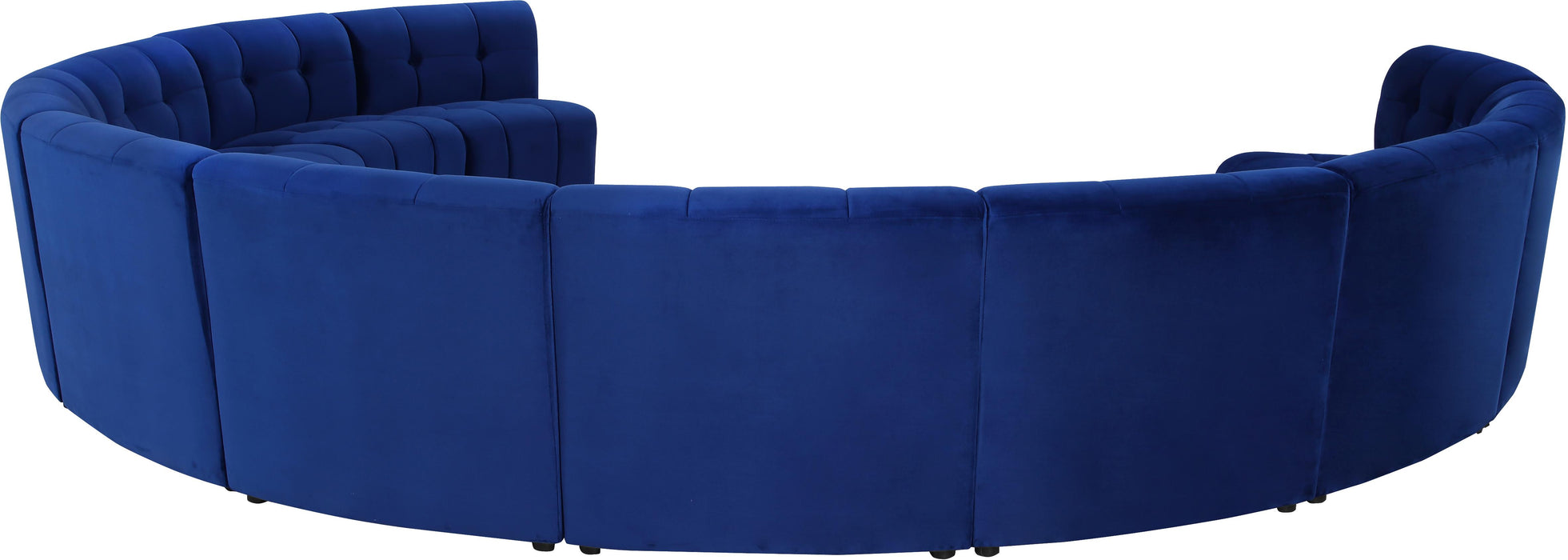 Limitless Navy Velvet 11pc. Modular Sectional