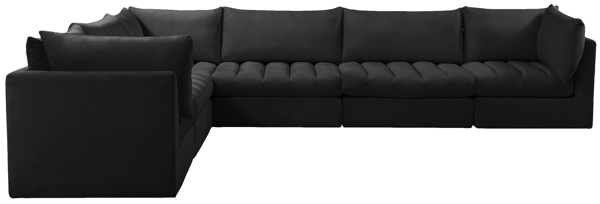 Jacob Black Velvet Modular Sectional