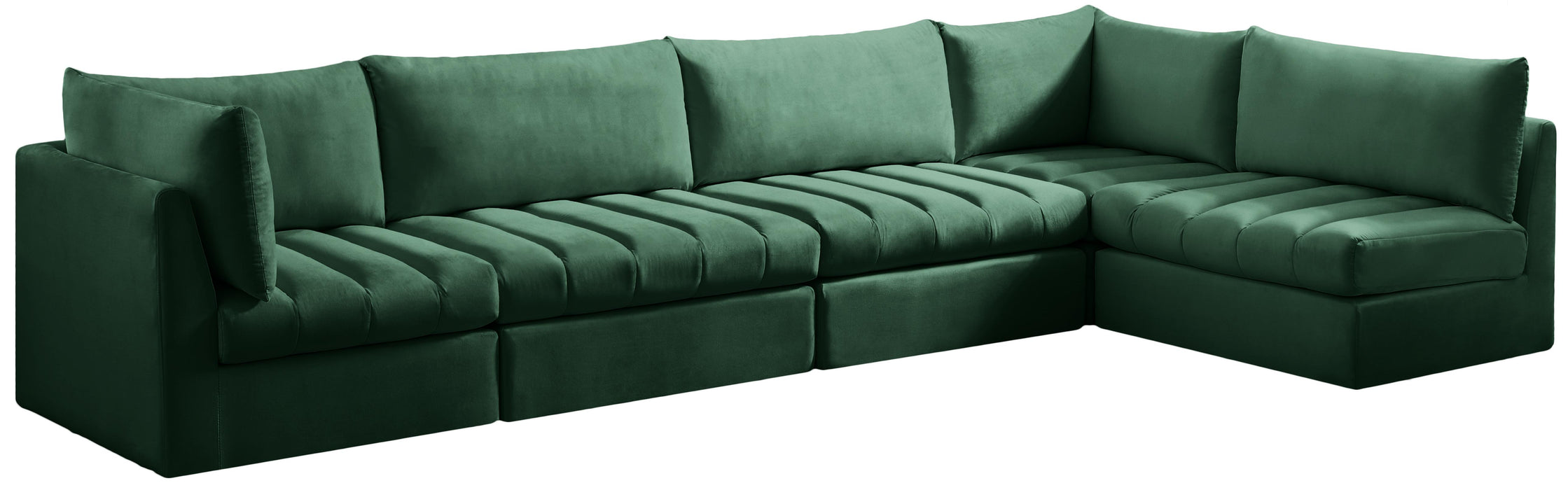 Jacob Green Velvet Modular Sectional