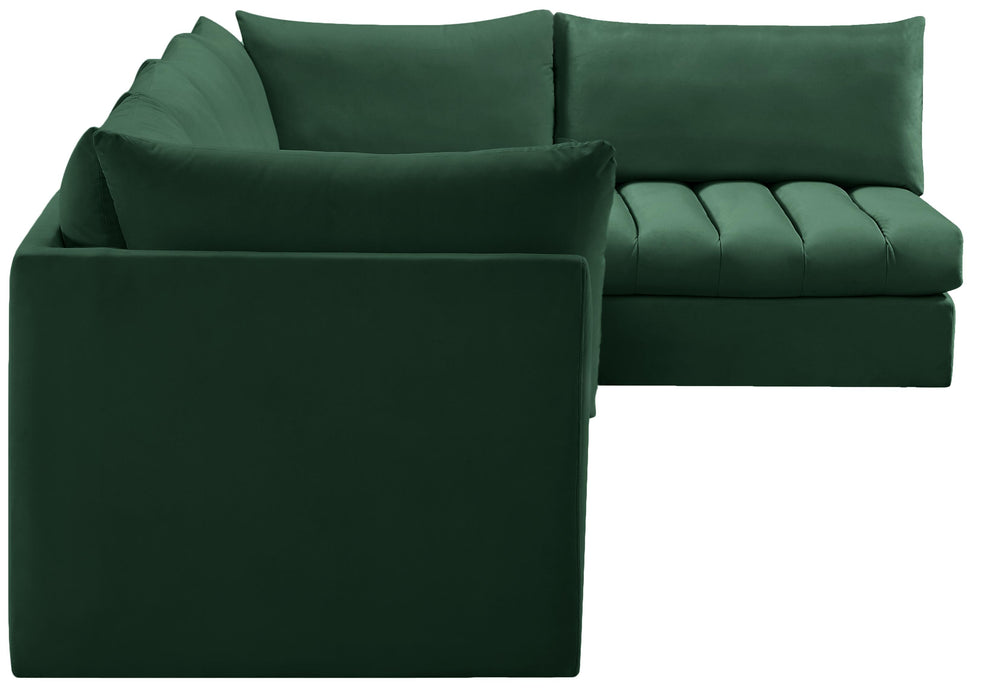 Jacob Green Velvet Modular Sectional